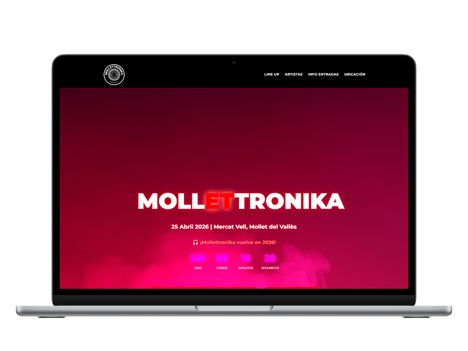 Captura de pantalla del proyecto MolletTronika